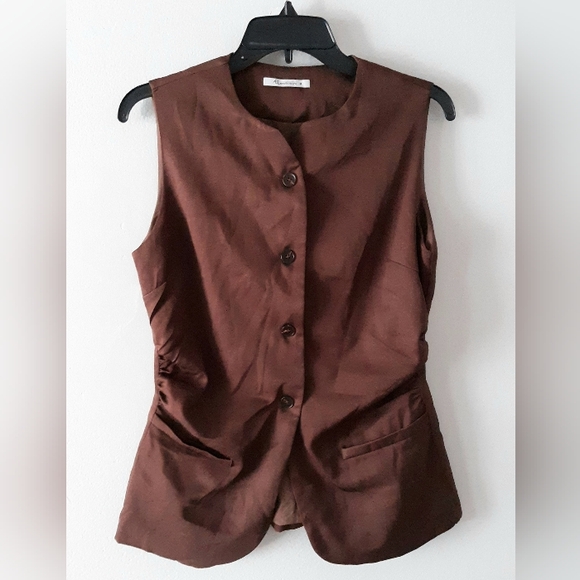 AEL Amy Enjoy Life Tops - AEL Fitted Button-Up Vest